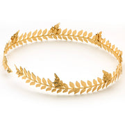 Men’s Roman Laurel Leaf Crown in Gold had attached leaves, is light and comfortable to wear