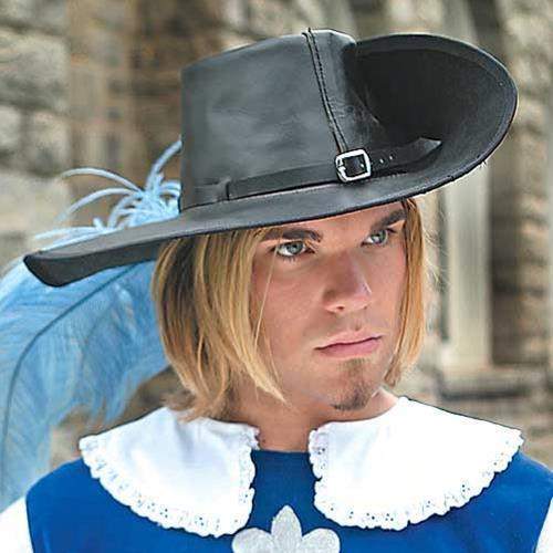 Cavalier Women's Renaissance Fair Leather Hat All Sizes