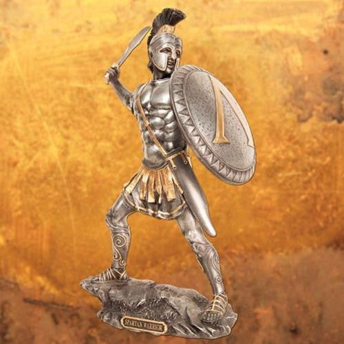 ancient spartan warriors statues